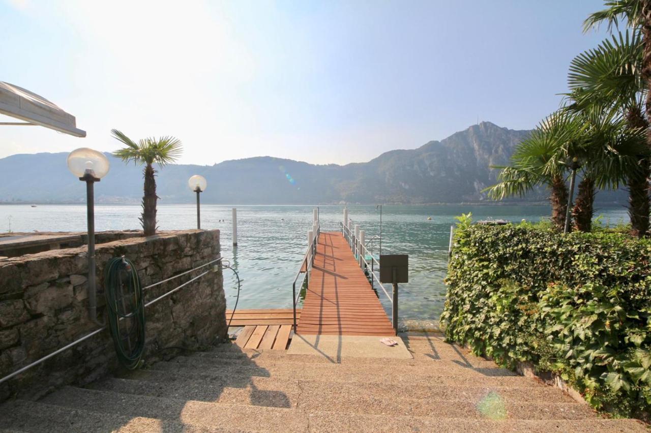 Luganersee, Pool, Strand, Parkplatz, Suite Біссоне Екстер'єр фото